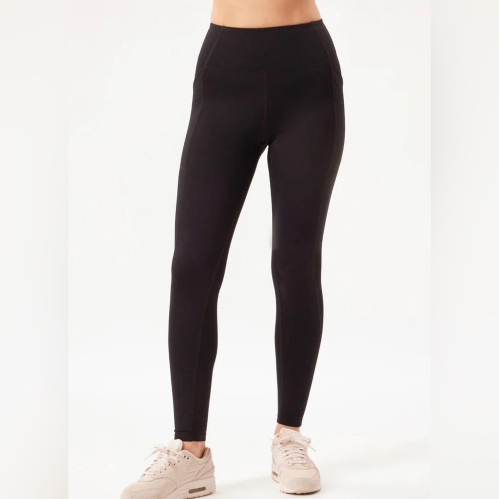 GIRLFRIEND COLLECTIVE black full length compression leggings SMALL